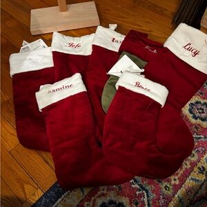 Red and White Men's Stockings